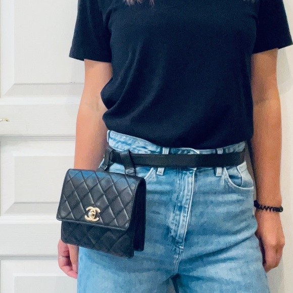 CHANEL Handbags - ❌SOLD❌Authentic Chanel vintage lambskin Belt bag